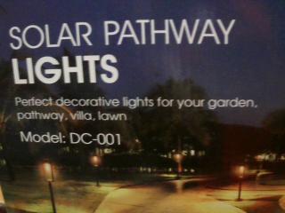 LAMPARA SOLAR PARA JARDIN X UNID DC-001