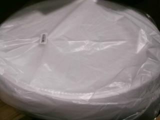 BANDEJA DE ISOPOR 628 (B28)  C/ BORDE X10