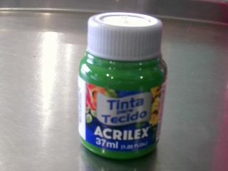 ACRILEX P/ TELA 37ML VERDE MUSGO MATE