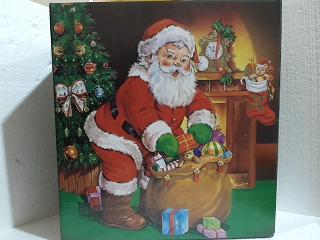 CAJA NAVIDEÑA 40X37 PAPA NOEL GR 31005