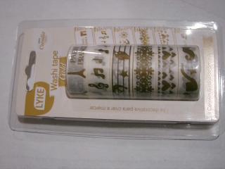 CINTA ADHESIVA LYKE DISEÑO MUSICAL X6PC