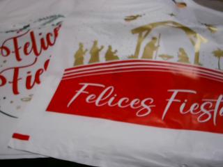 BOLSA DE PLASTICO 40X50 FELICES FIESTAS
