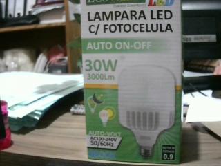 FOCO C/FOTOCELULA 30W ECOVILLE 