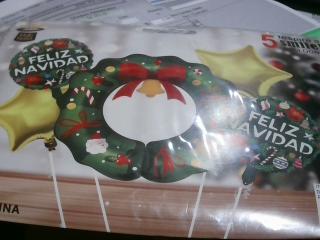 GLOBO X5PCS FELIZ NAVIDAD XW-X465