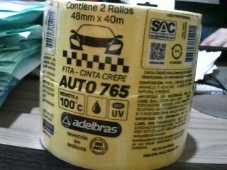 CINTA CREPE 48MMX40M AMARILLO XUNI