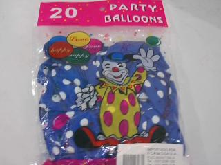 GLOBO A MOTAS AZUL X 20PCS.
