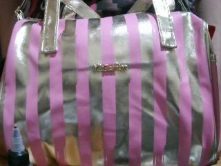 BOLSO CARTERA A RAYAS M48866