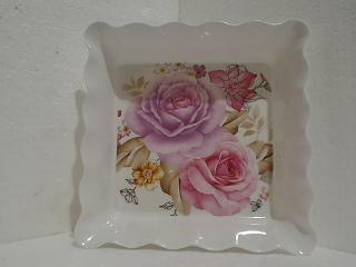 BANDEJA DE MELAMINA CUADRADA 15X15CM 54021