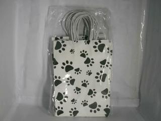 BOLSO DE CARTON 21X15CM X12UN HUELLITAS 