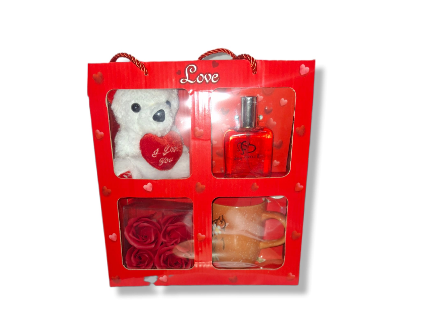 BOLSO C/OSO PERFUME FLORES TAZA RC26012