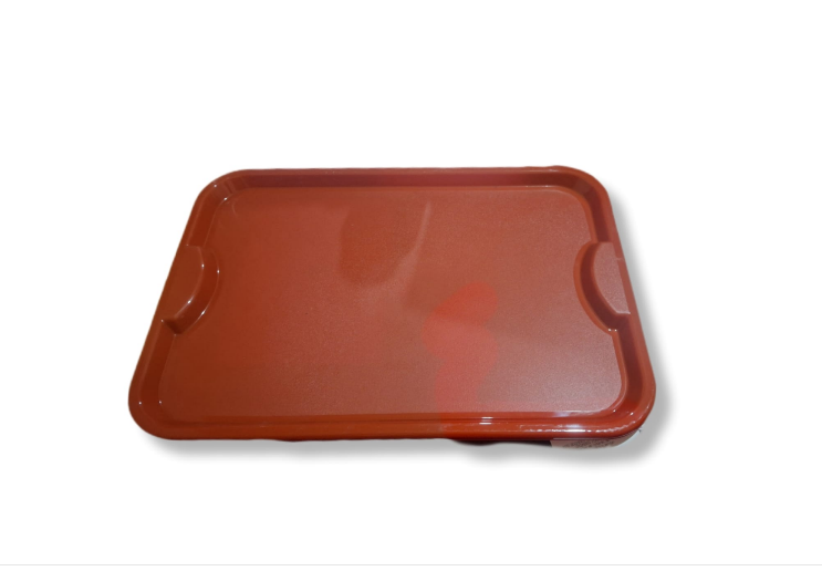 BANDEJA PLASTICO 48X33.5CM ROJO ROTAPLAST