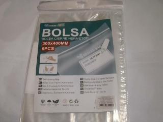 BOLSA CIERRE HEMETICO 300X400MM X5UN 65192
