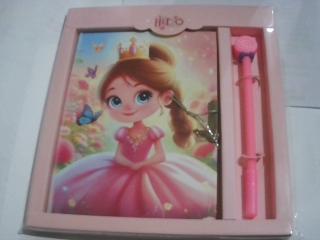 AGENDA CON CANDADO Y BOL.18X13CM PRINCESA 