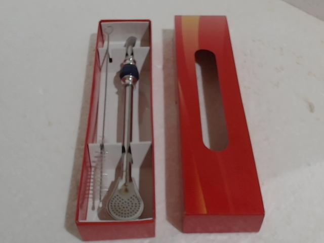 BOMBILLA INOX C/LIMPIADOR MK-MS300 EN CAJA 