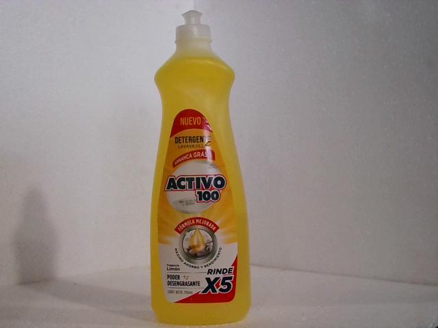 DETERGENTE ACTIVO 100 LIMON 750ML
