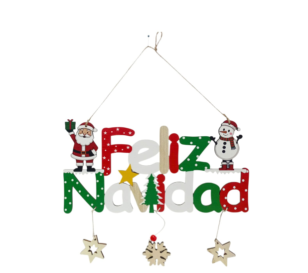 CARTEL 14X29CM RC-26269 FELIZ NAVIDAD