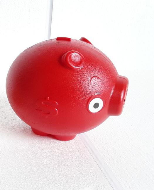 ALCANCIA CERDITO DE PLASTICO GRANDE