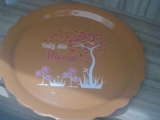BANDEJA DE MELAMINA RED. CON DISEÑO