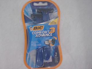 AFEITADORA BIC CONFORT 3H X 2PCS AZUL