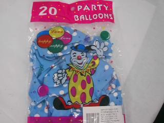 GLOBO A MOTAS CELESTE X 20UN