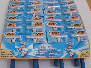 AFEITADORA BIC CONFORT 2H X12 AZUL (12X2)