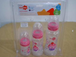 KIT DE BIBERONES X 3PCS ROSA