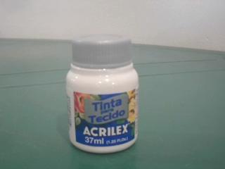 ACRILEX P/ TELA 37ML BLANCO MATE.