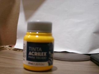 ACRILEX P/ TELA 37ML AMARILLO ORO MATE