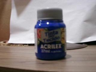 ACRILEX P/ TELA 37 ML AZUL COBALTO