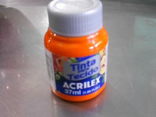 ACRILEX P/ TELA 37 ML NARANJA MATE