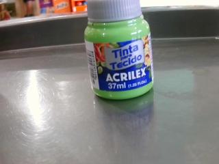 ACRILEX P/ TELA 37 ML VERDE HOJA