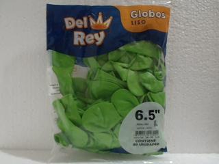 GLOBO DEL REY 6.5LTS COLOR VERDE X 50UNID.