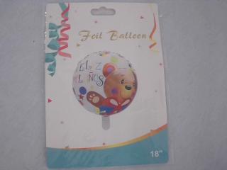 GLOBO  METALIZADO FELIZ CUMPLEAÑOS "18"