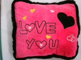 ALMOHADA CUADRADA LOVE YOU